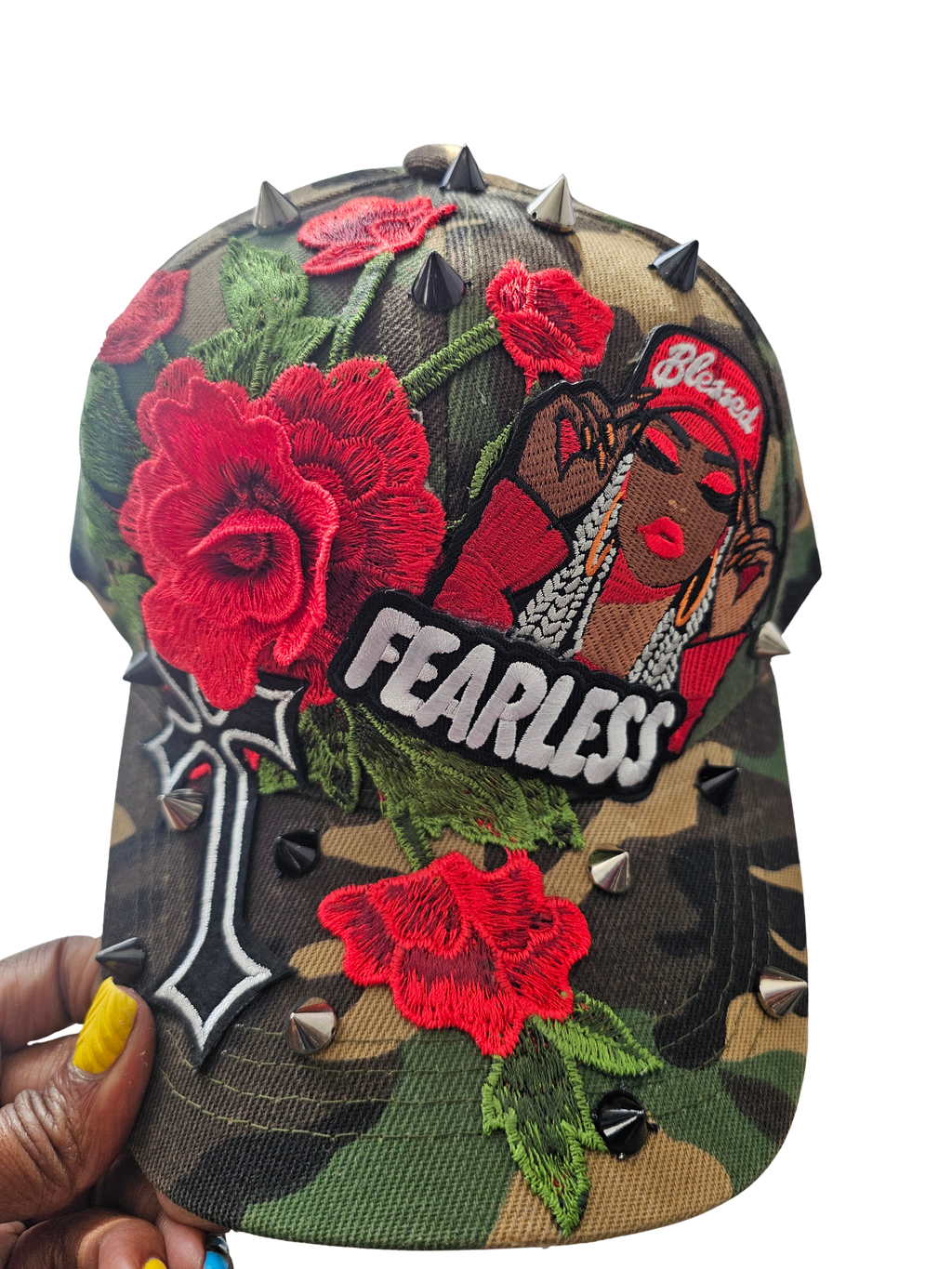 She Is Fearless Denim Bag & Cap Set