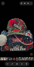 She Is Fearless Denim Bag & Cap Set